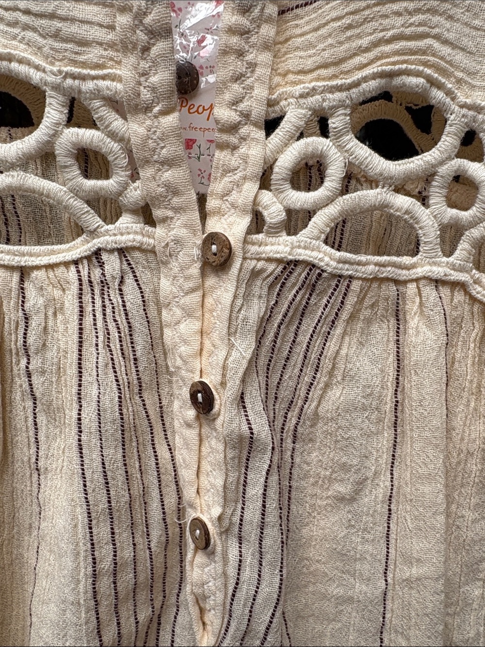 Free People Cedar Lace Pullover Top - Picture 7 of 14
